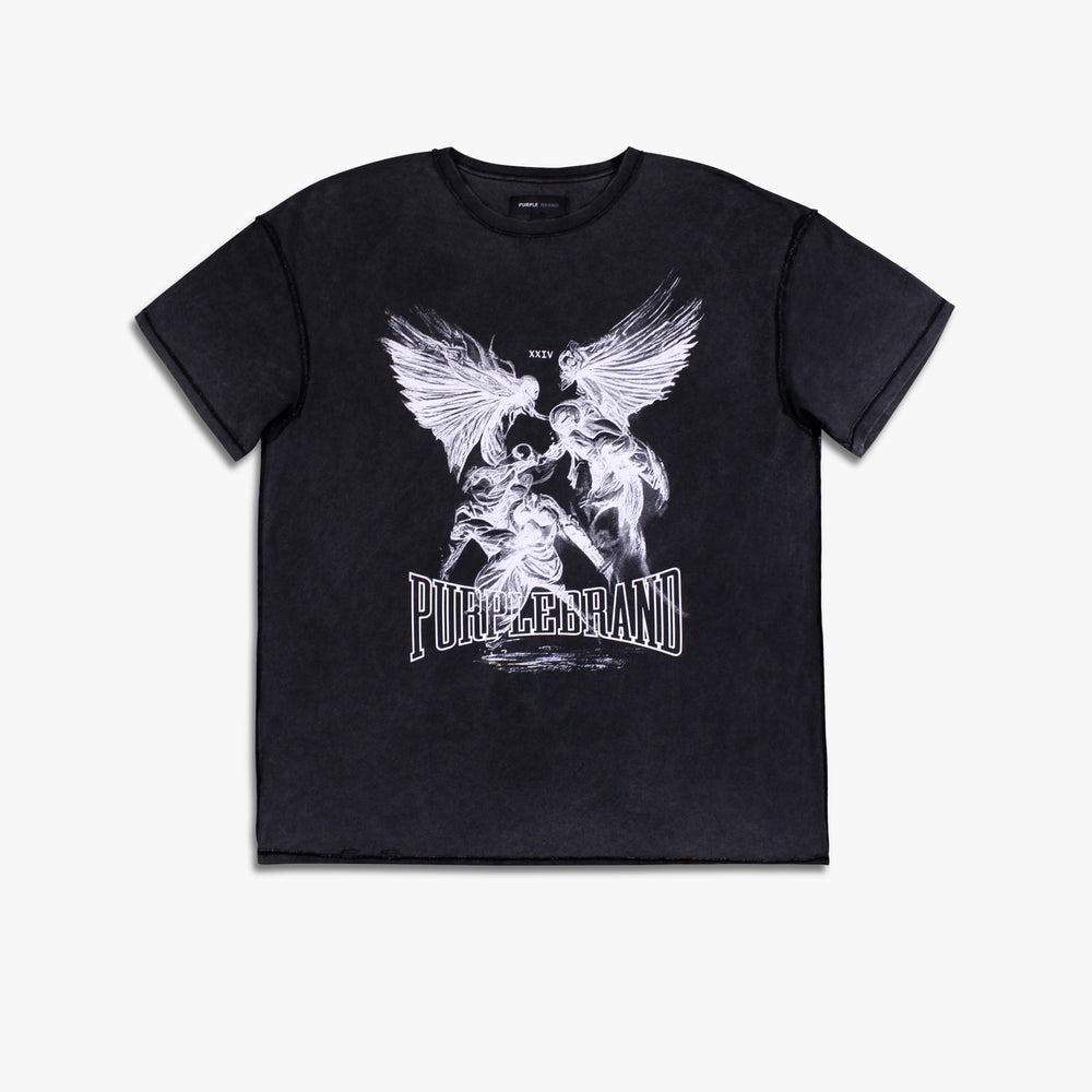 Men's PURPLE Inside Out SS Tee - Black