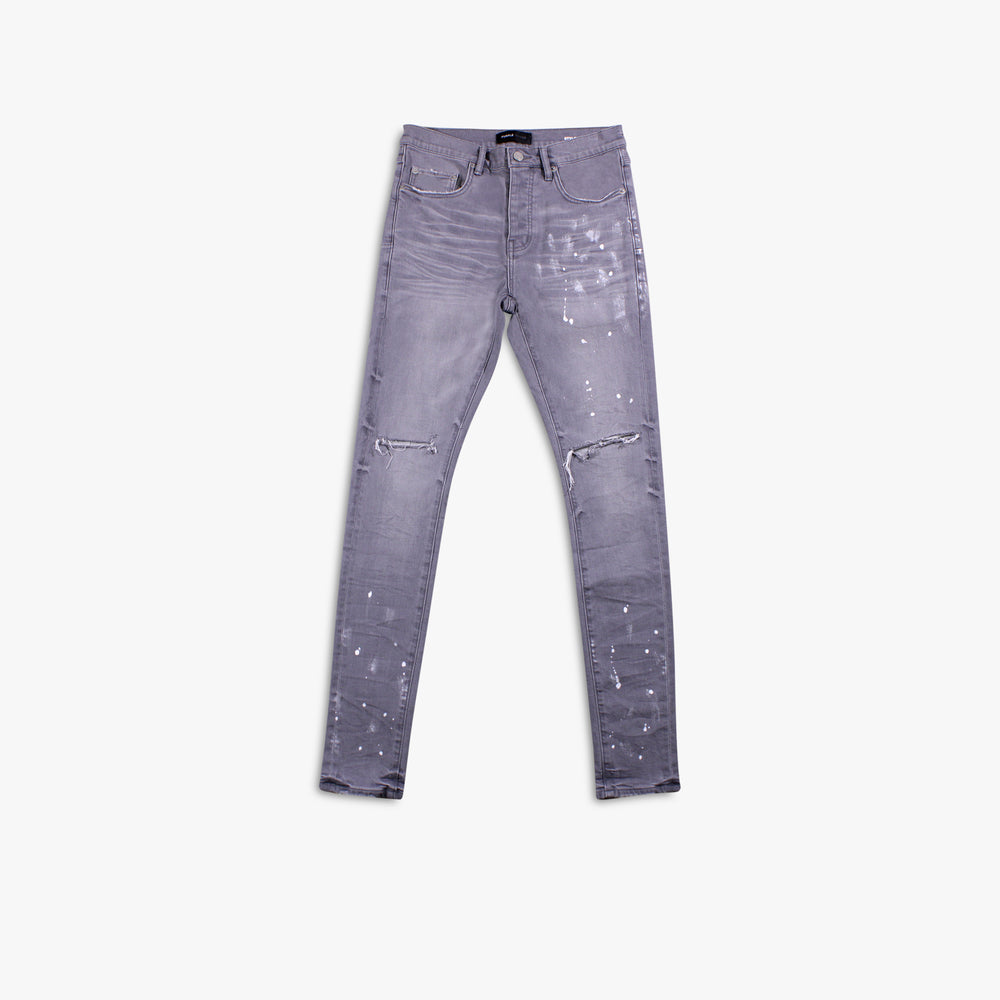 Men's PURPLE Brand Dapple Vintage Rip Jeans - Grey