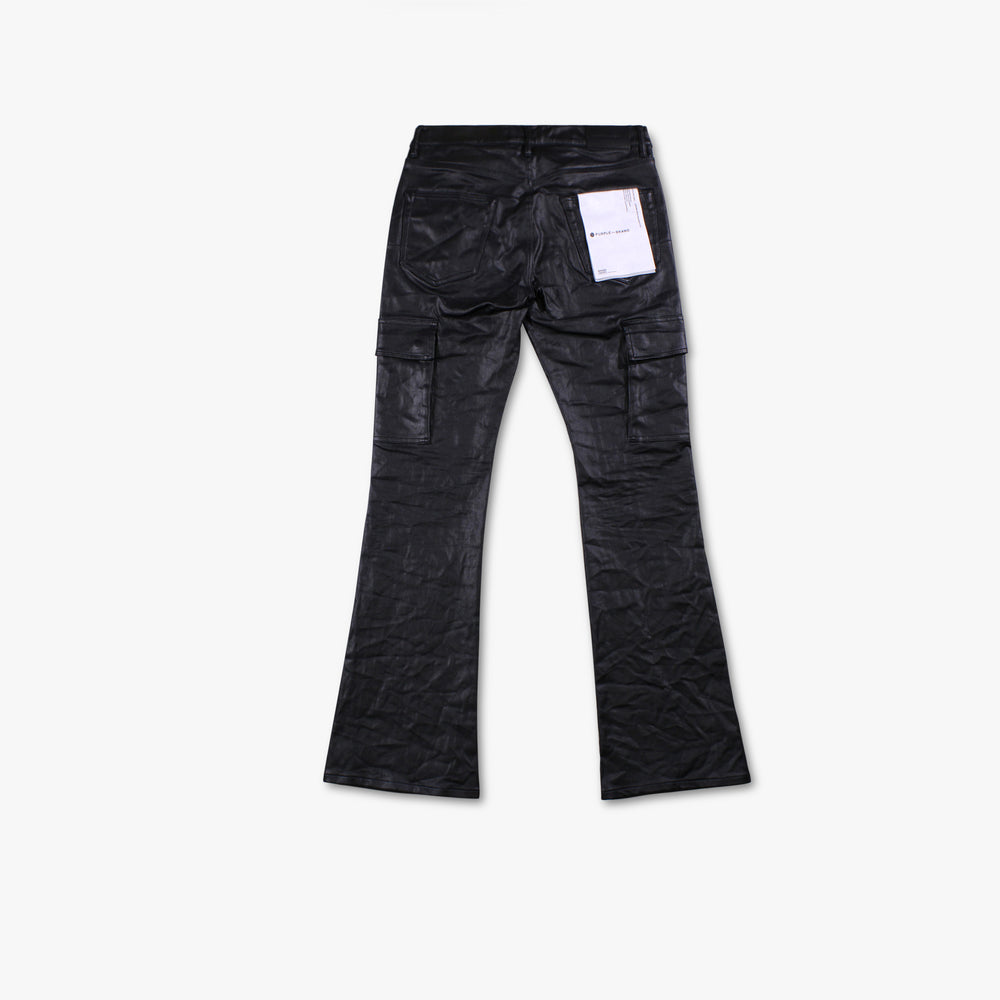 
                  
                    Men's PURPLE - Patent Film Cargo Denim Pant - Black
                  
                