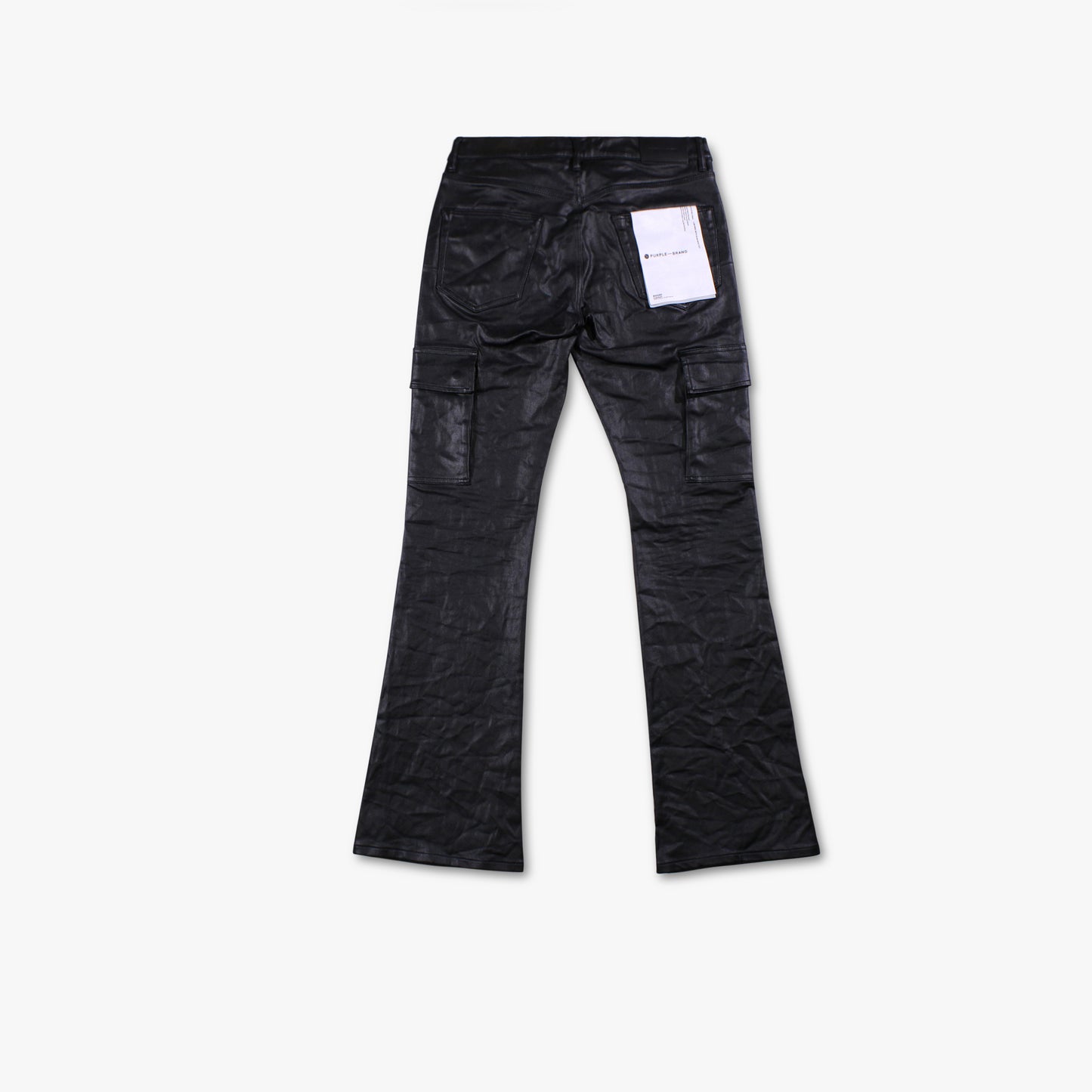 
                  
                    Men's PURPLE - Patent Film Cargo Denim Pant - Black
                  
                
