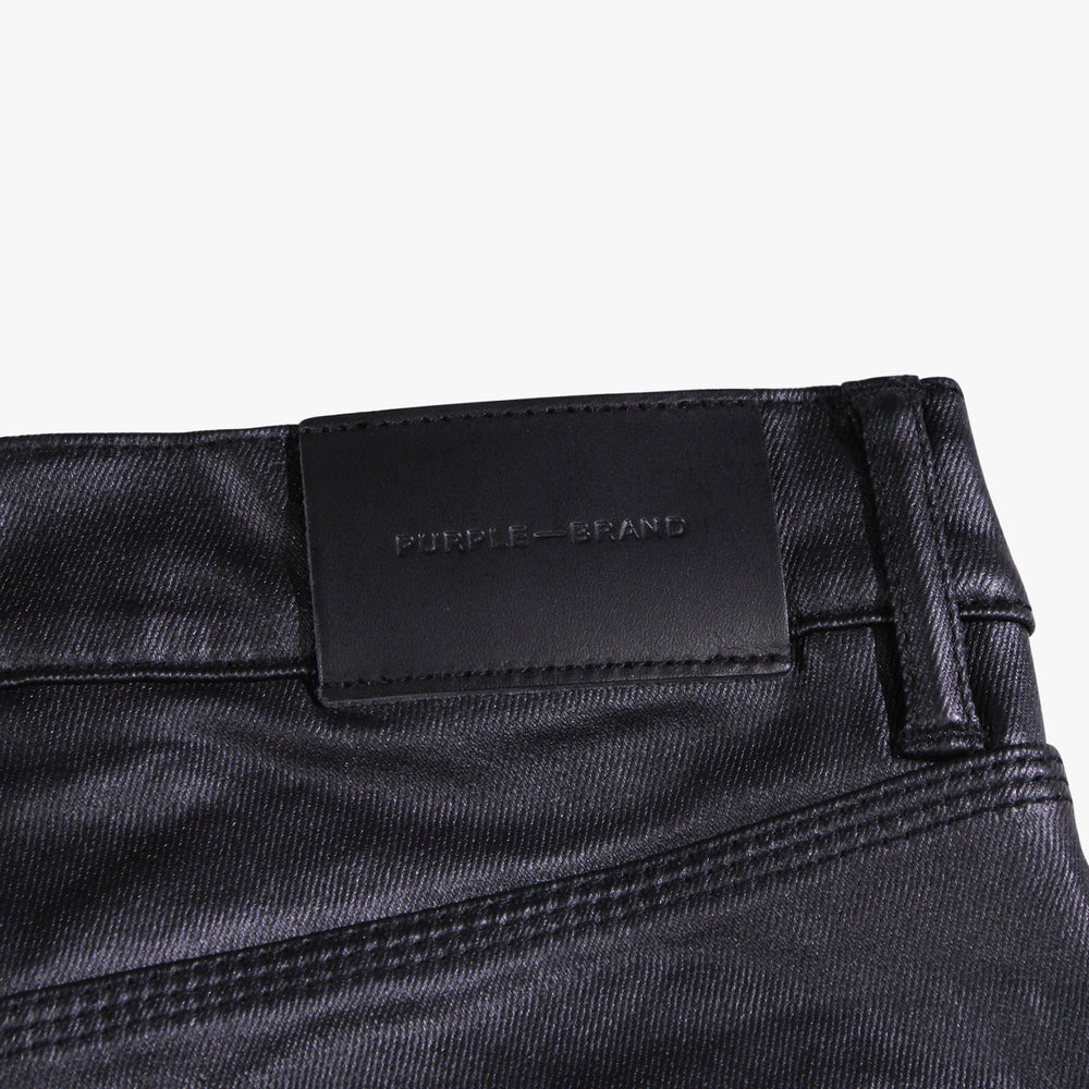 
                  
                    Men's PURPLE - Patent Film Cargo Denim Pant - Black
                  
                