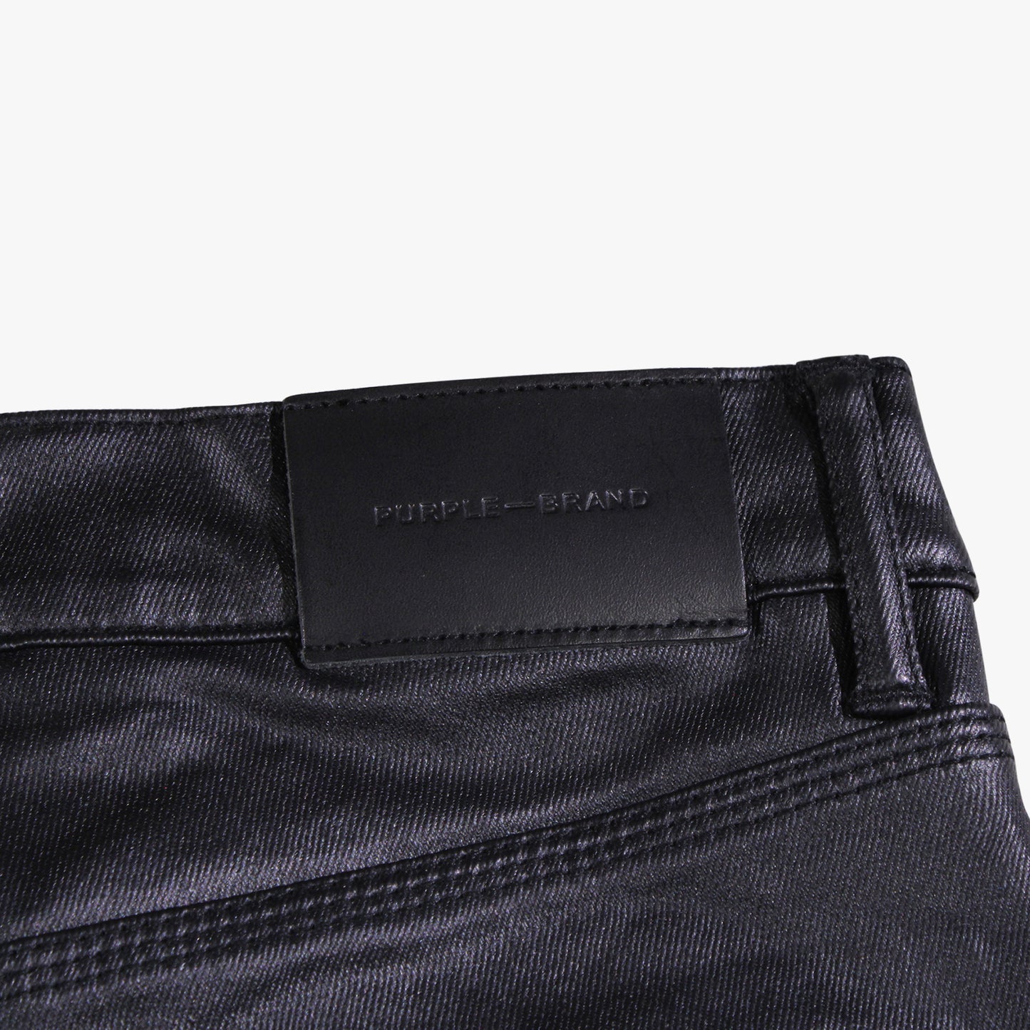 
                  
                    Men's PURPLE - Patent Film Cargo Denim Pant - Black
                  
                