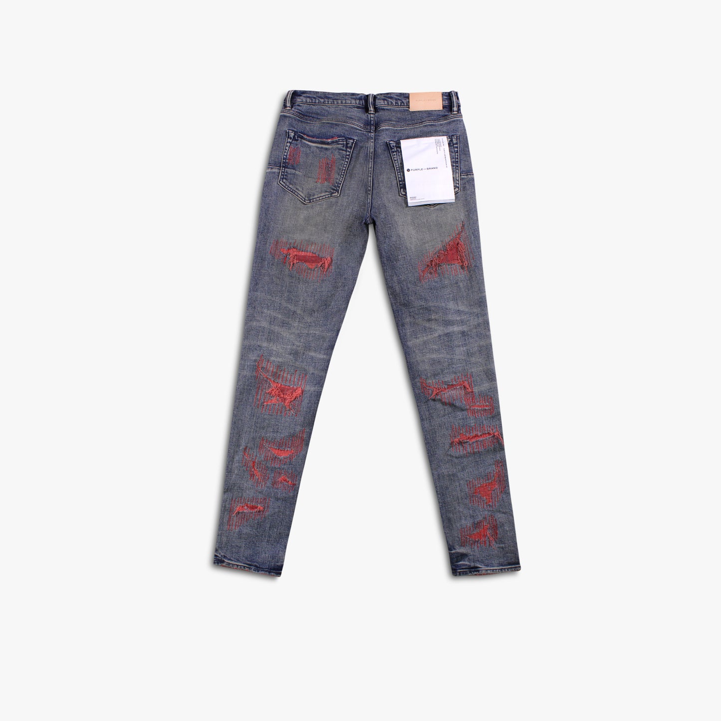 
                  
                    Men's PURPLE - Red Weft Blowout Denim Pant - Mid Indigo
                  
                