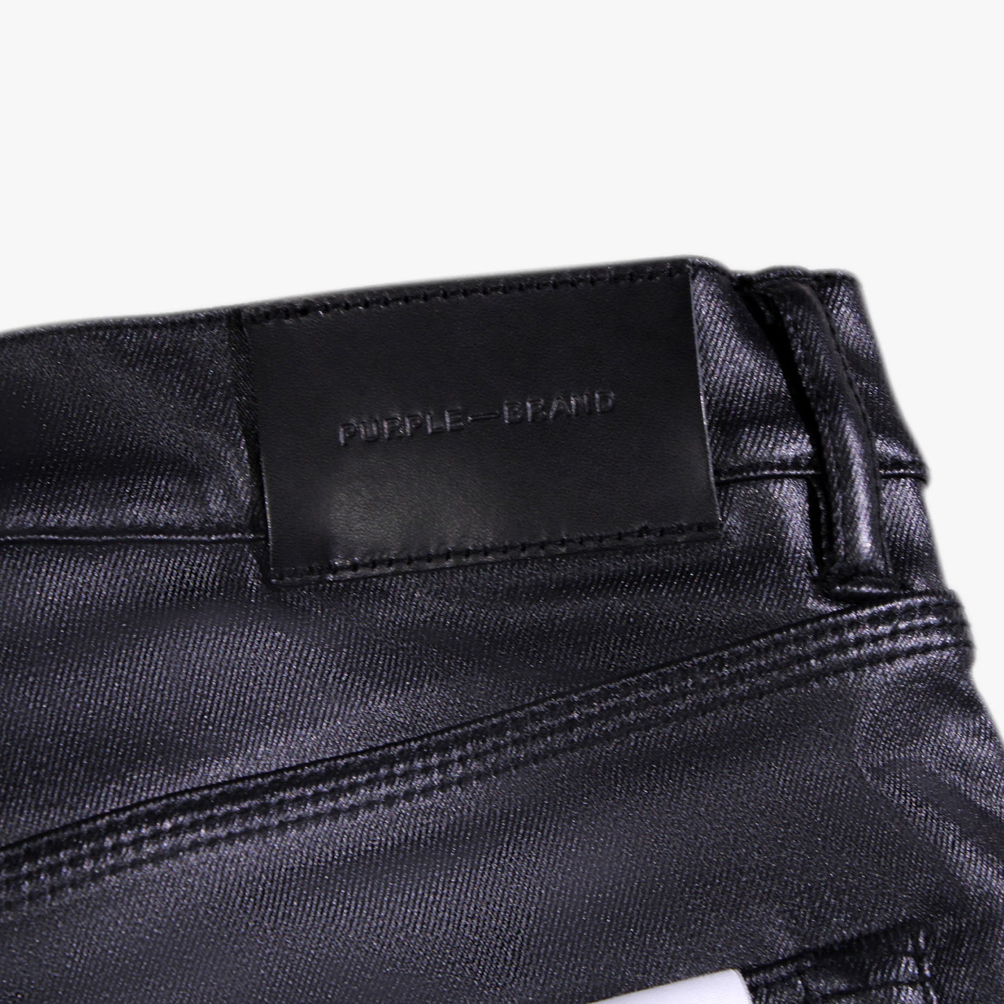 
                  
                    Men's PURPLE - Patent Film Denim Pant -  Black
                  
                