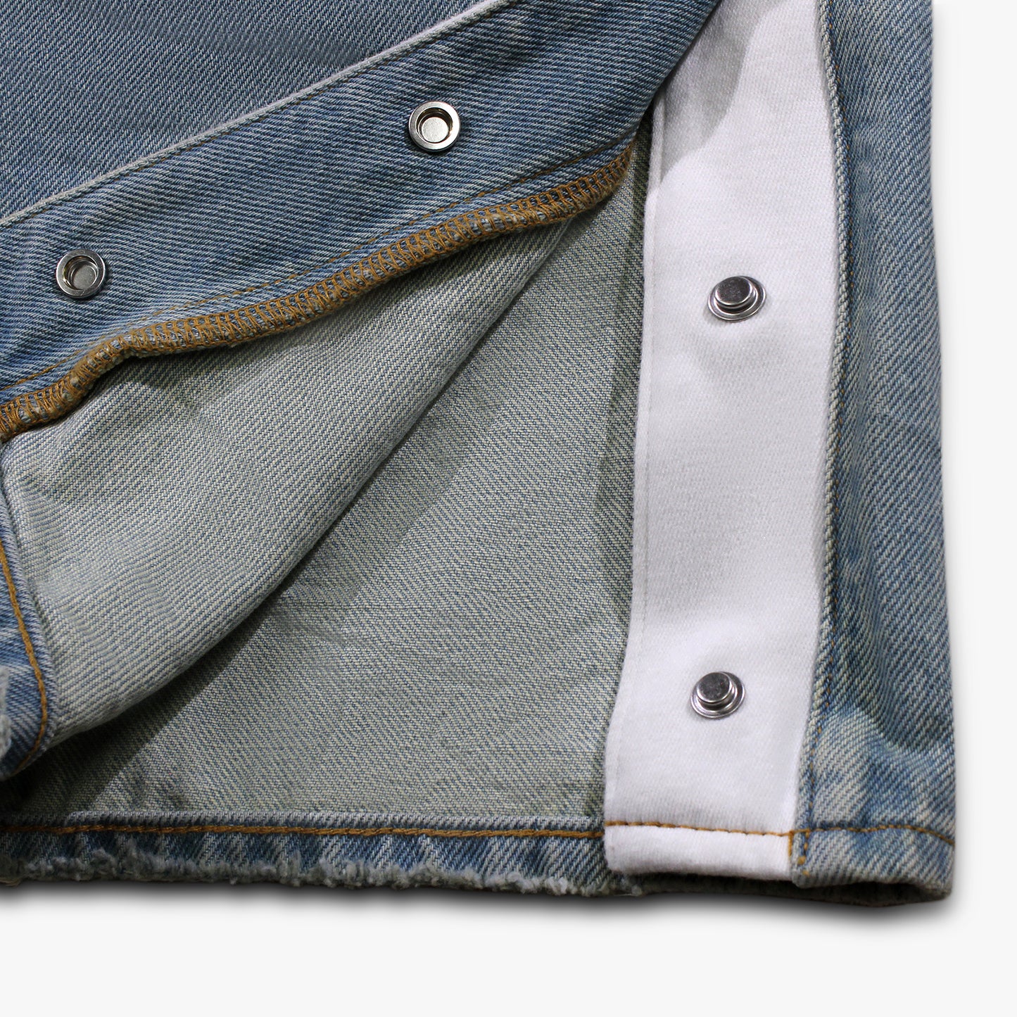 
                  
                    Men's PURPLE Tearaway Side Snaps - Light Indigo
                  
                