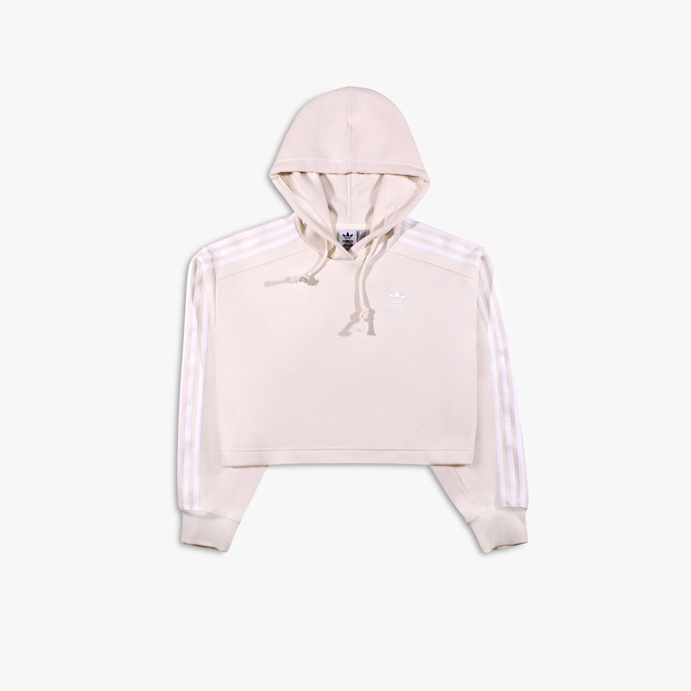 Women's Adidas Adicolor Classics Cropped Hoodie - Wonder White