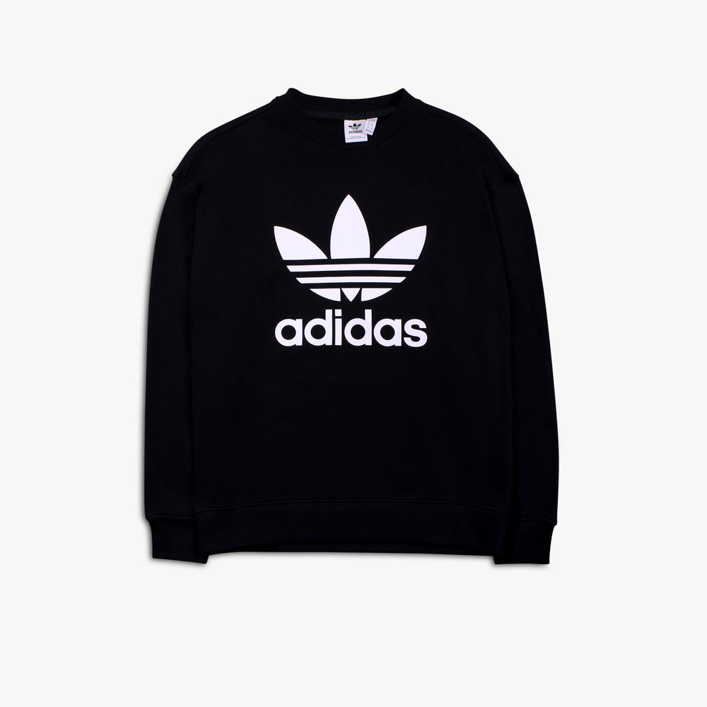Women's Adidas TRF Crew Sweatshirt - Black/White