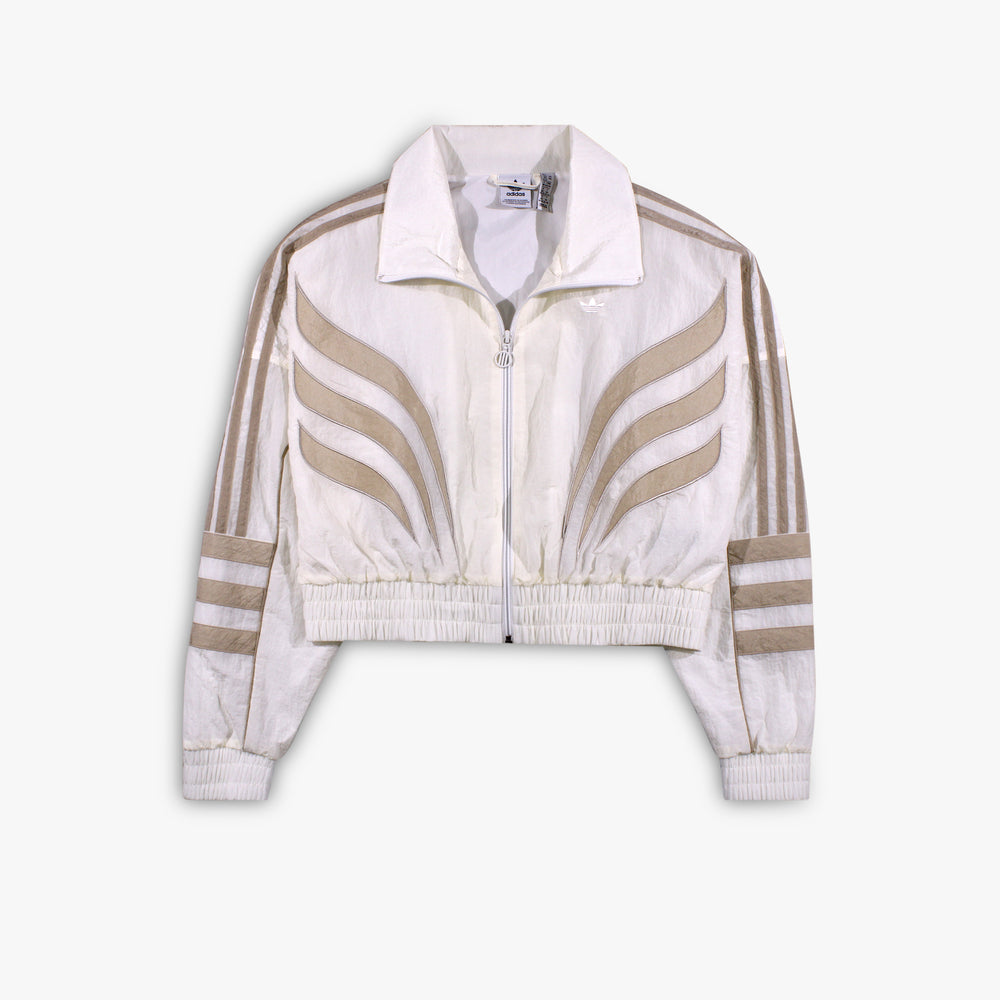 Women's Adidas Crop Atlanta Track Top 'Cloud White'