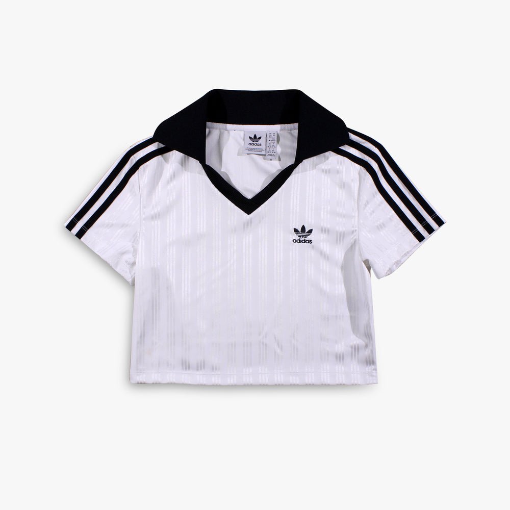 Women's Adidas V-Neck Polo - White