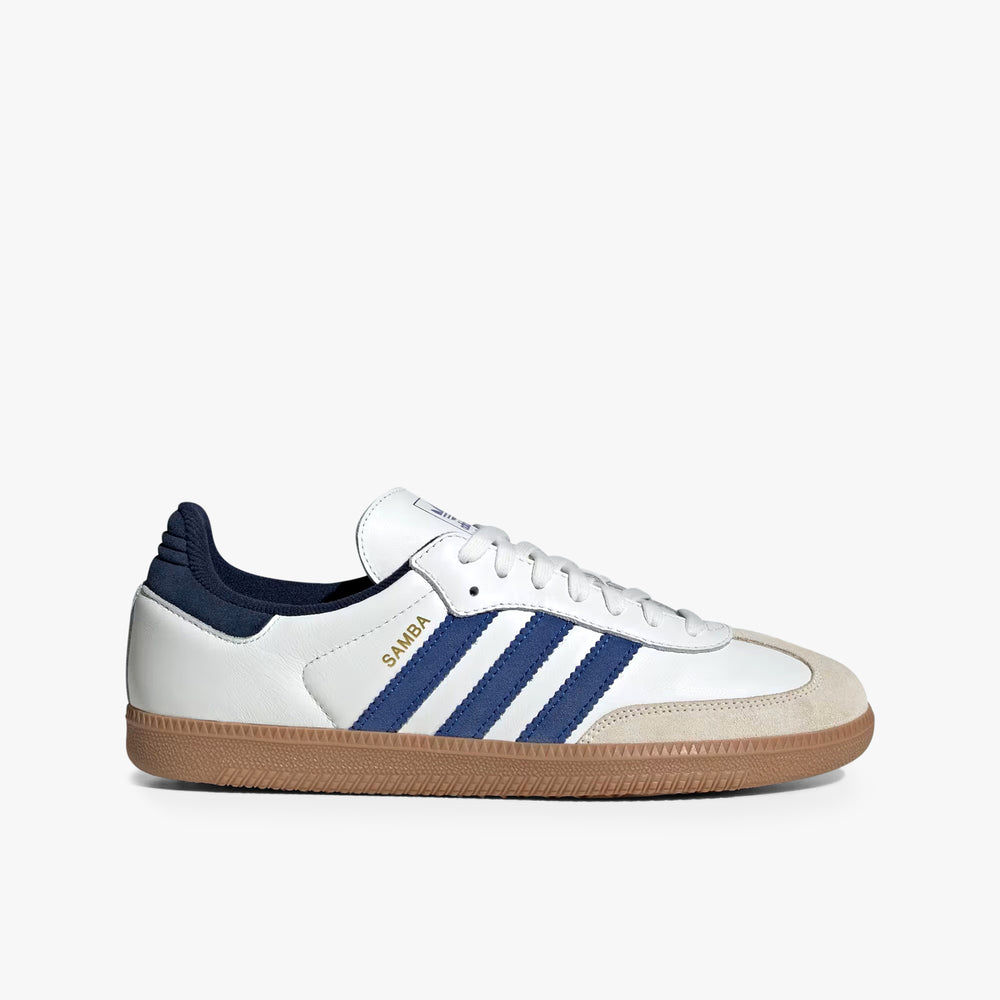 Men's adidas Samba OG Shoes - White/Royal Blue/Indigo - 12 Men's adidas Samba OG Shoes - White/Royal Blue/Indigo - 12