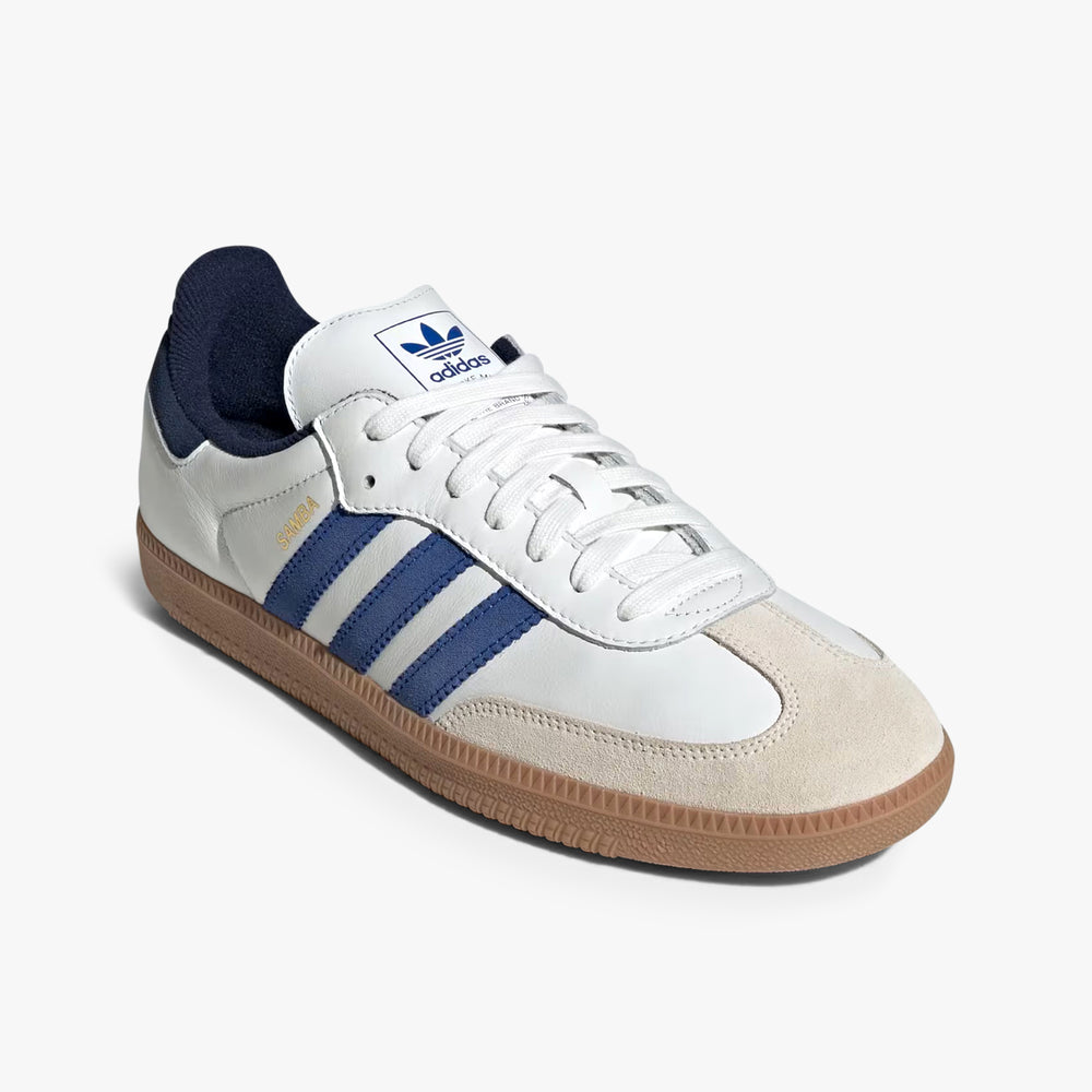Men's adidas Samba OG Shoes - White/Royal Blue/Indigo - 12 Men's adidas Samba OG Shoes - White/Royal Blue/Indigo - 12
