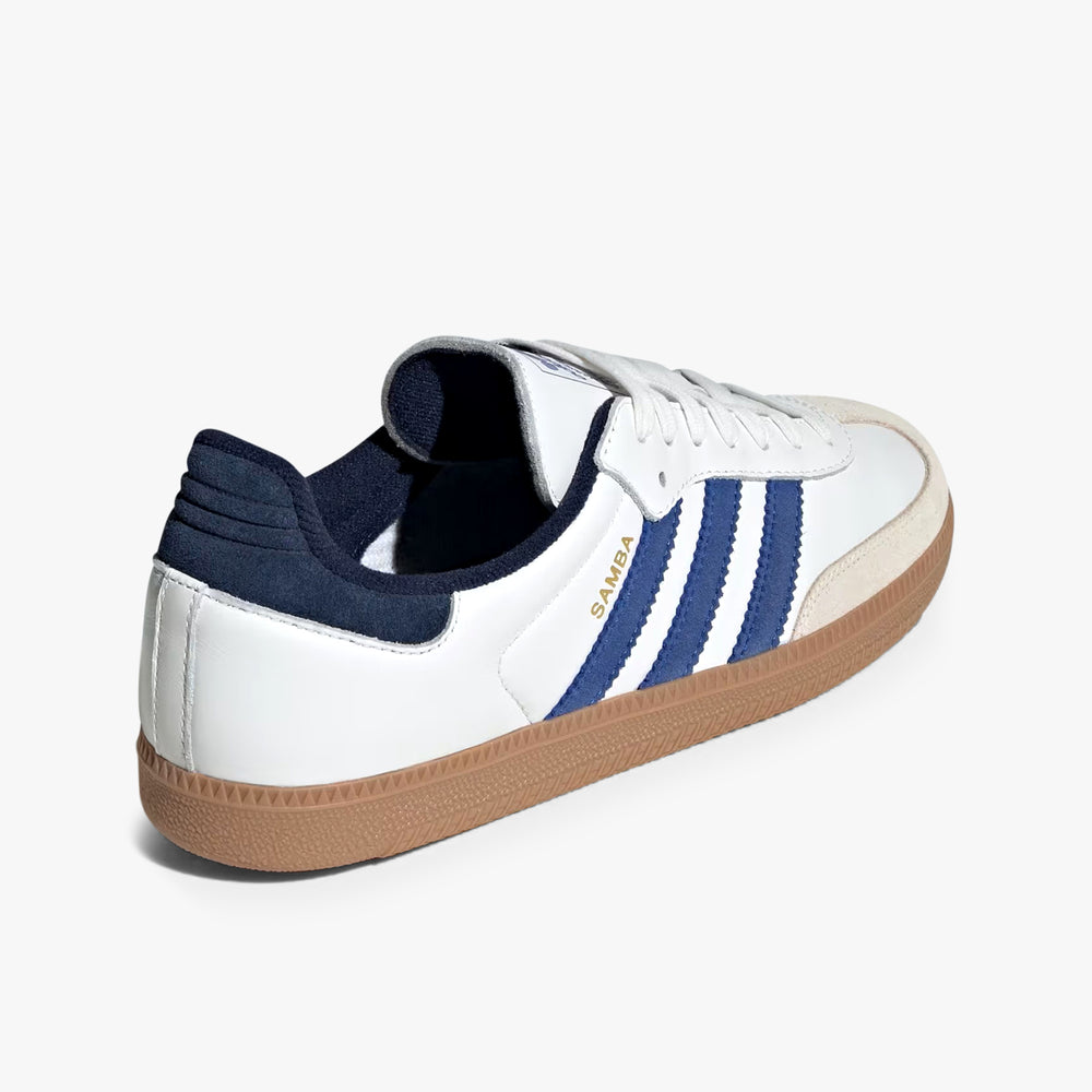 Men's adidas Samba OG Shoes - White/Royal Blue/Indigo - 12 Men's adidas Samba OG Shoes - White/Royal Blue/Indigo - 12