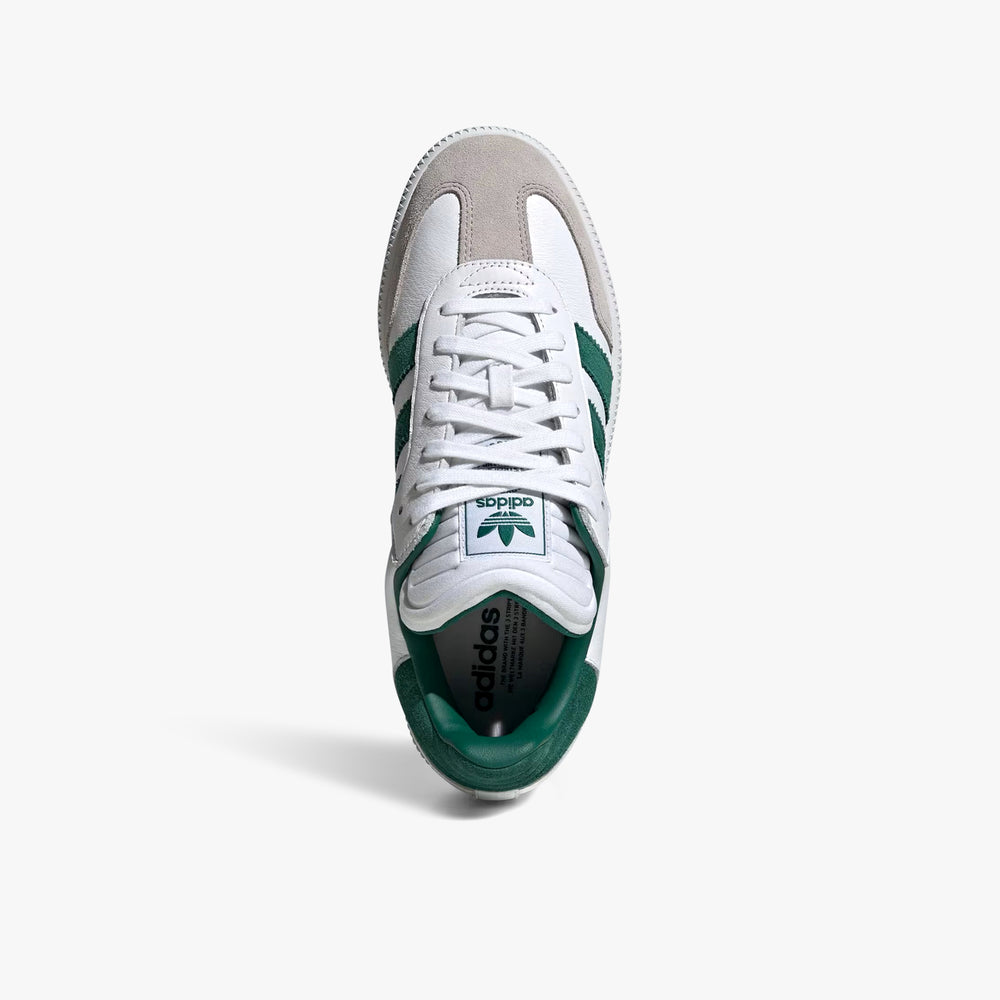 adidas gazelle silver green womens adidas Originals Samba Xlg Men's Putty Grey/Collegiate Green/Gum Shoes, Size: 8 main image 0