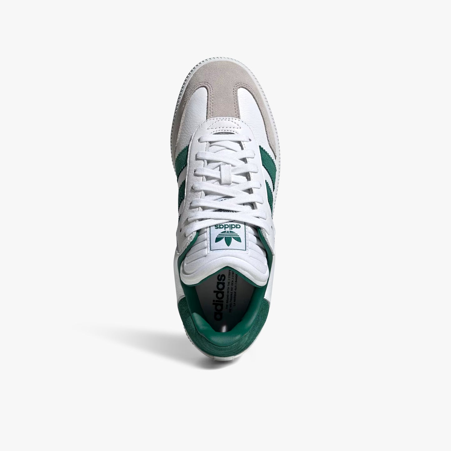 Men's Adidas Samba XLG - White/Green/Granite Men's Adidas Samba XLG - White/Green/Granite