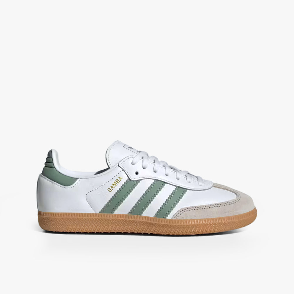 Gradeschool Adidas Samba OG - White/Green