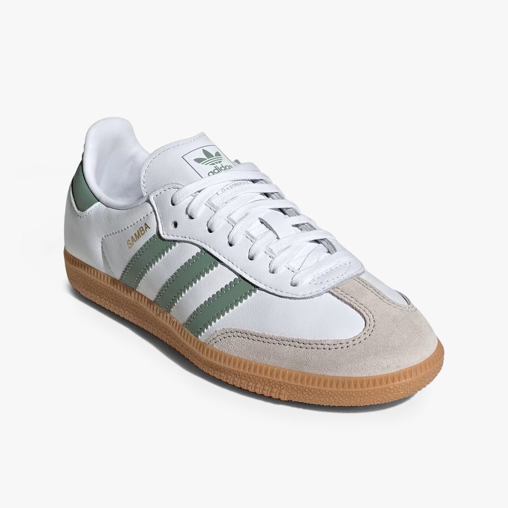 
                  
                    Gradeschool Adidas Samba OG - White/Green
                  
                