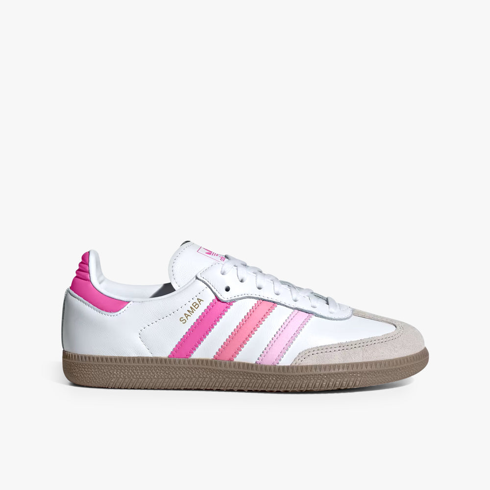 Preschool Adidas Samba OG - White/Pink