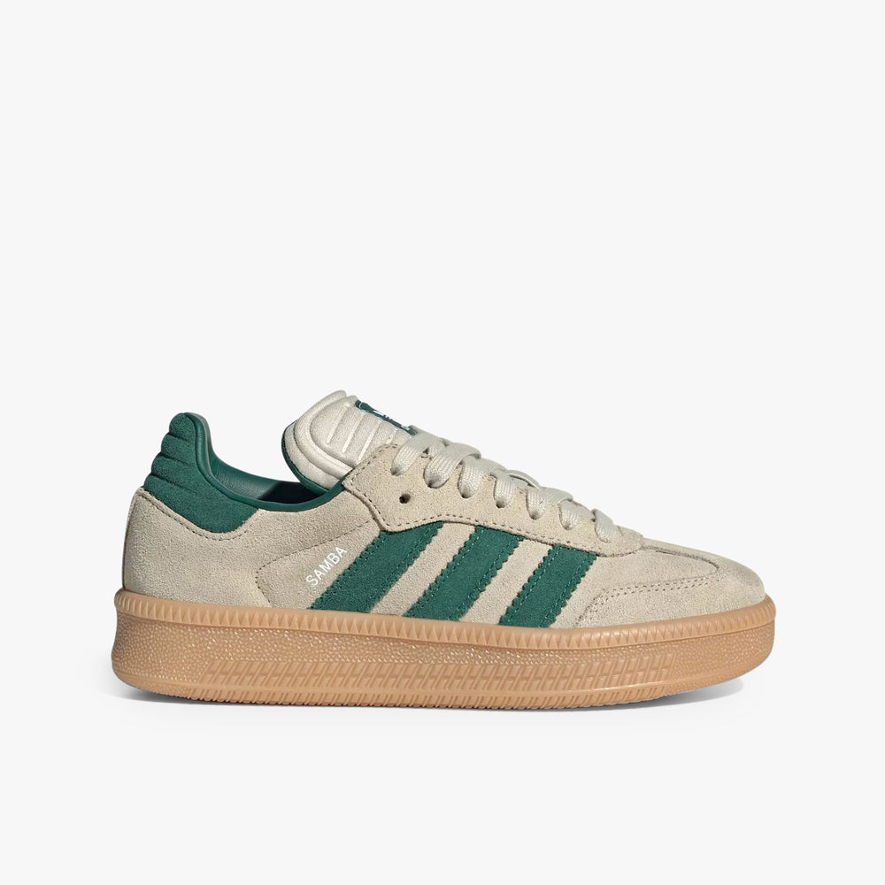 Gradeschool Adidas Samba XLG 'Putty Grey/Collegiate Green'