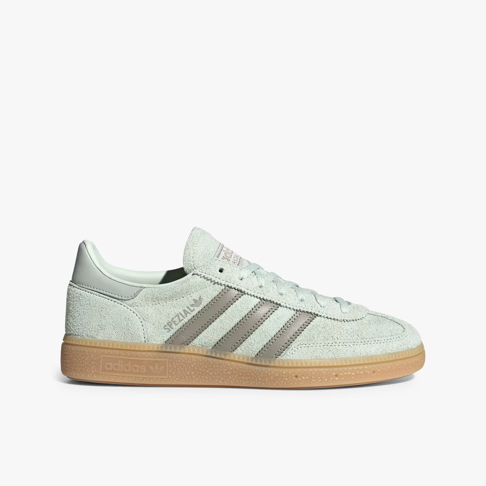 Women's Adidas Handball Spezial - Light Green/Dark Green