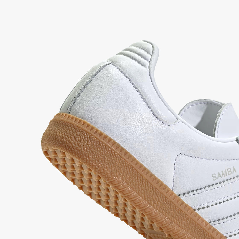 adidas Originals Samba OG Women's Ftwr White/Ftwr White/Grey One Shoes, Size: 5