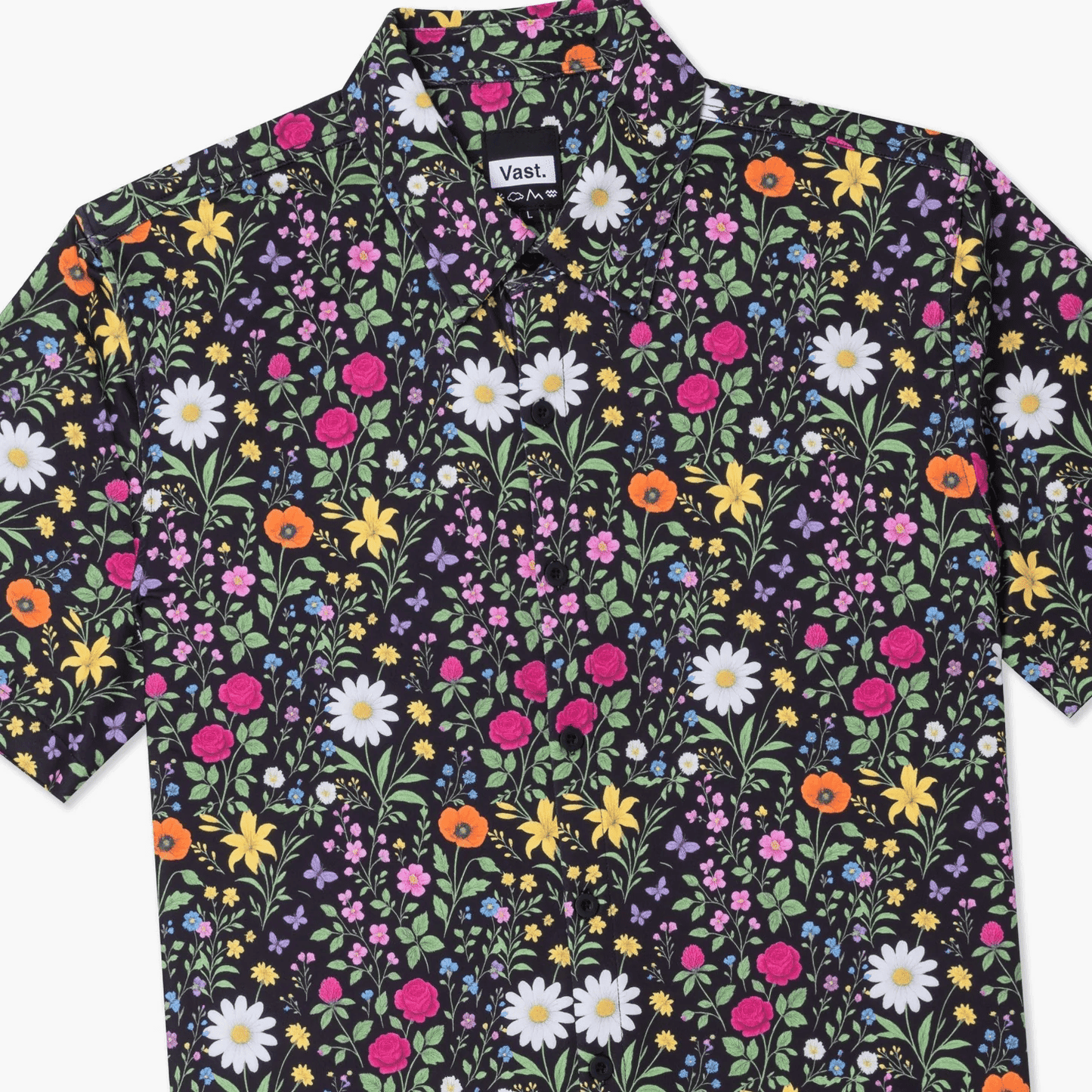 
                  
                    Men's Vast Aqua Terra Scritti Politti Tech Button Up - 'Black Multi'
                  
                