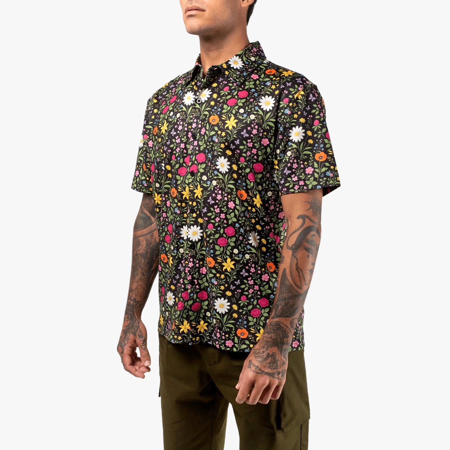 
                  
                    Men's Vast Aqua Terra Scritti Politti Tech Button Up - 'Black Multi'
                  
                
