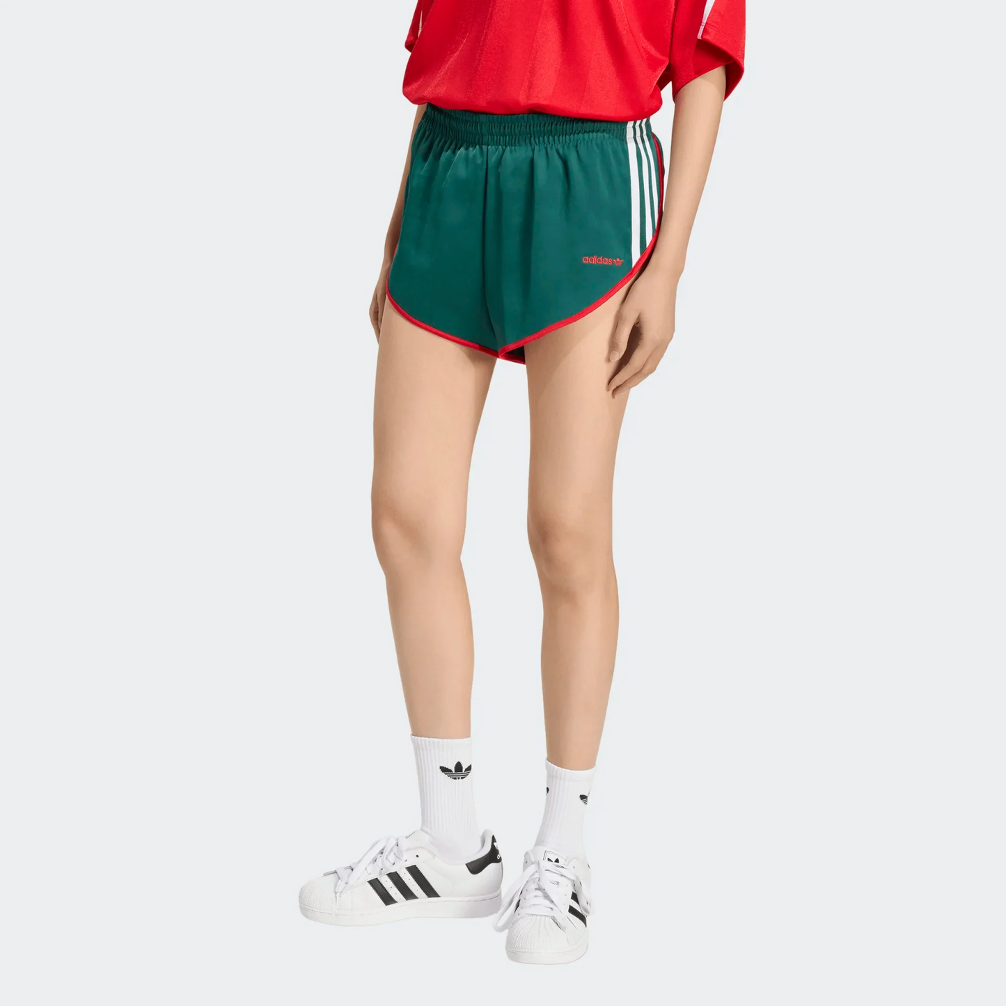 
                  
                    Women's Adidas Satin Shorts - 'Collegiate Green'
                  
                