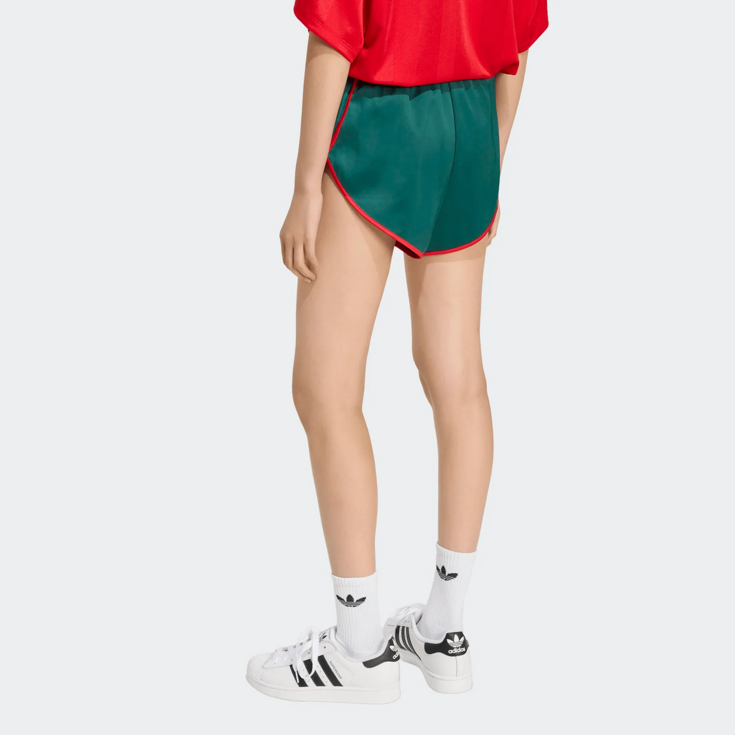 
                  
                    Women's Adidas Satin Shorts - 'Collegiate Green'
                  
                