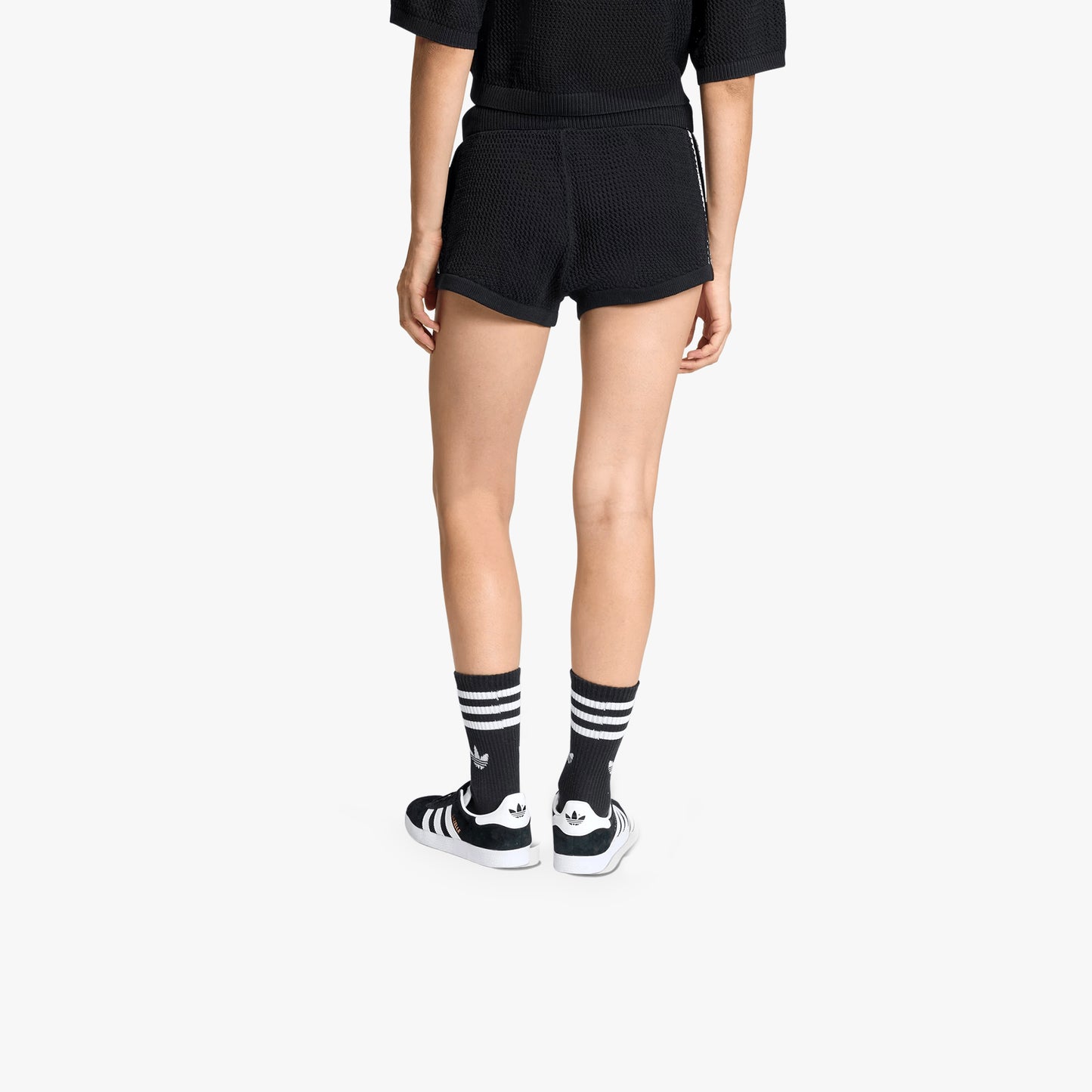 
                  
                    Women's Knitted Crochet Shorts - 'Black'
                  
                