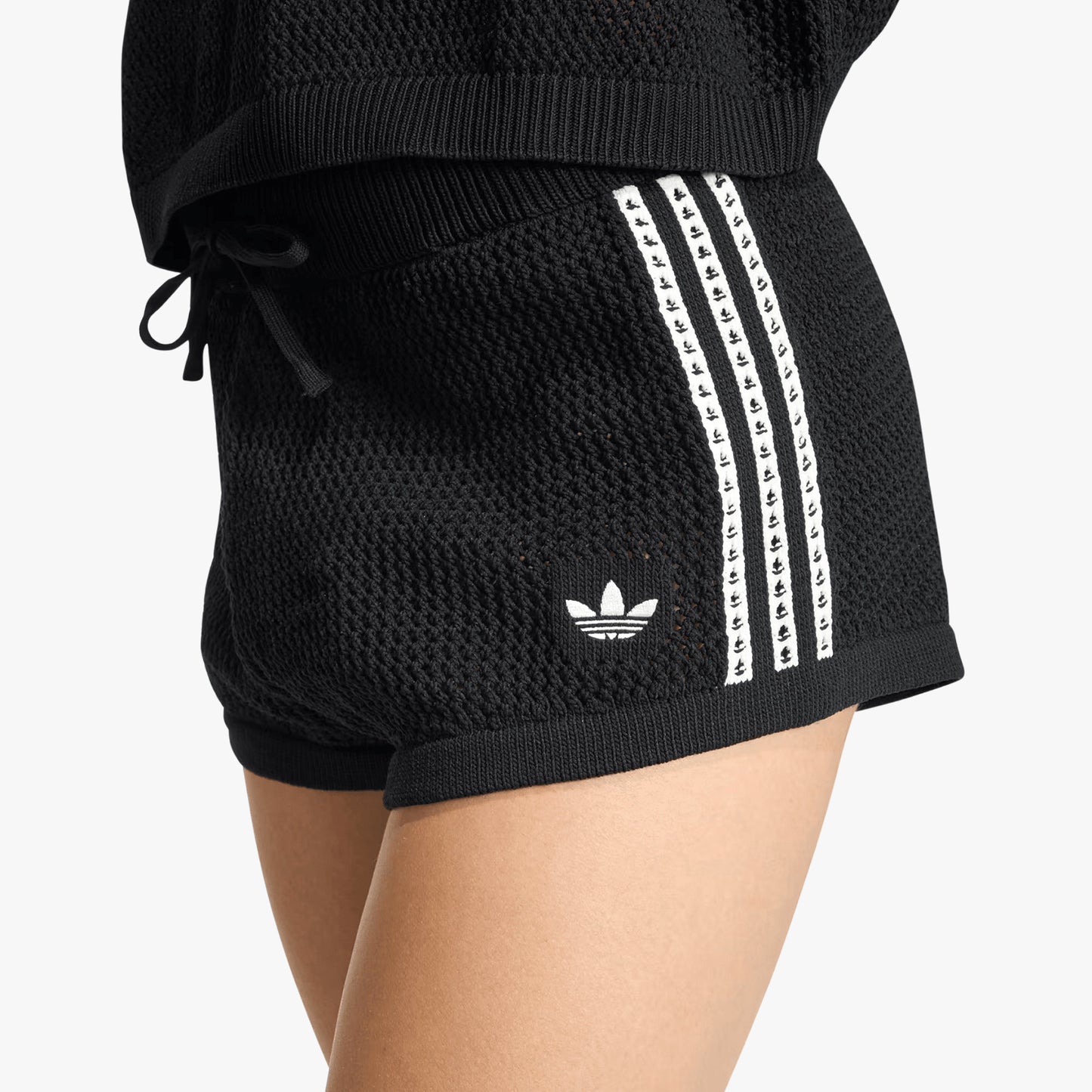 
                  
                    Women's Knitted Crochet Shorts - 'Black'
                  
                