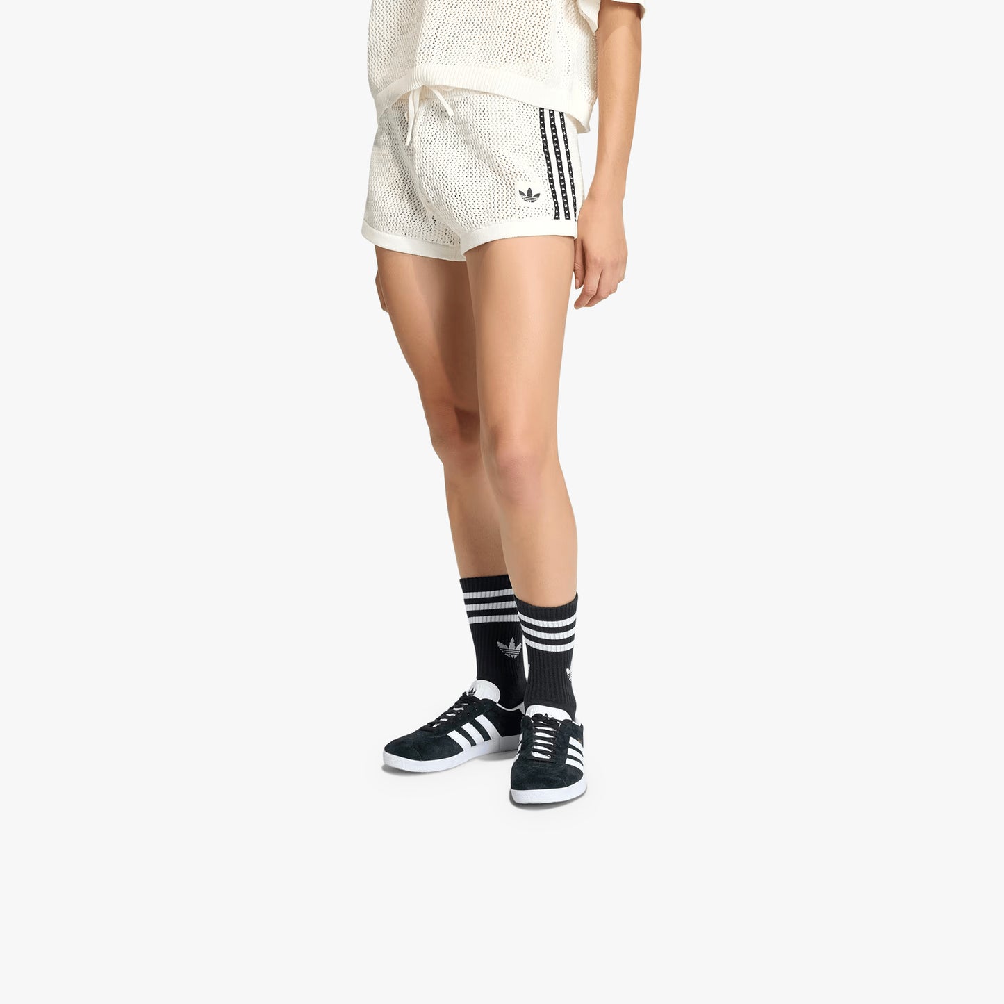 
                  
                    Women's Adidas Knitted Crochet Shorts - 'Off White'
                  
                