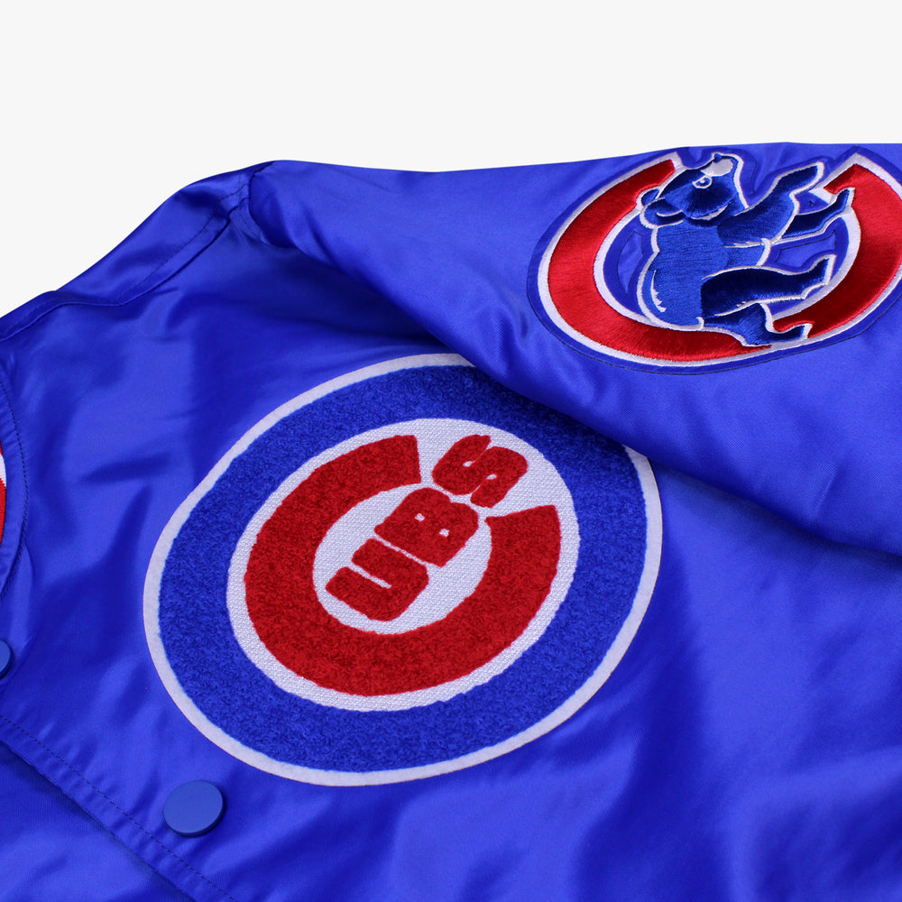 
                  
                    Men's Pro Standard Chicago Cubs Mash Up Rib Satin Jacket - Royal Blue/Red
                  
                