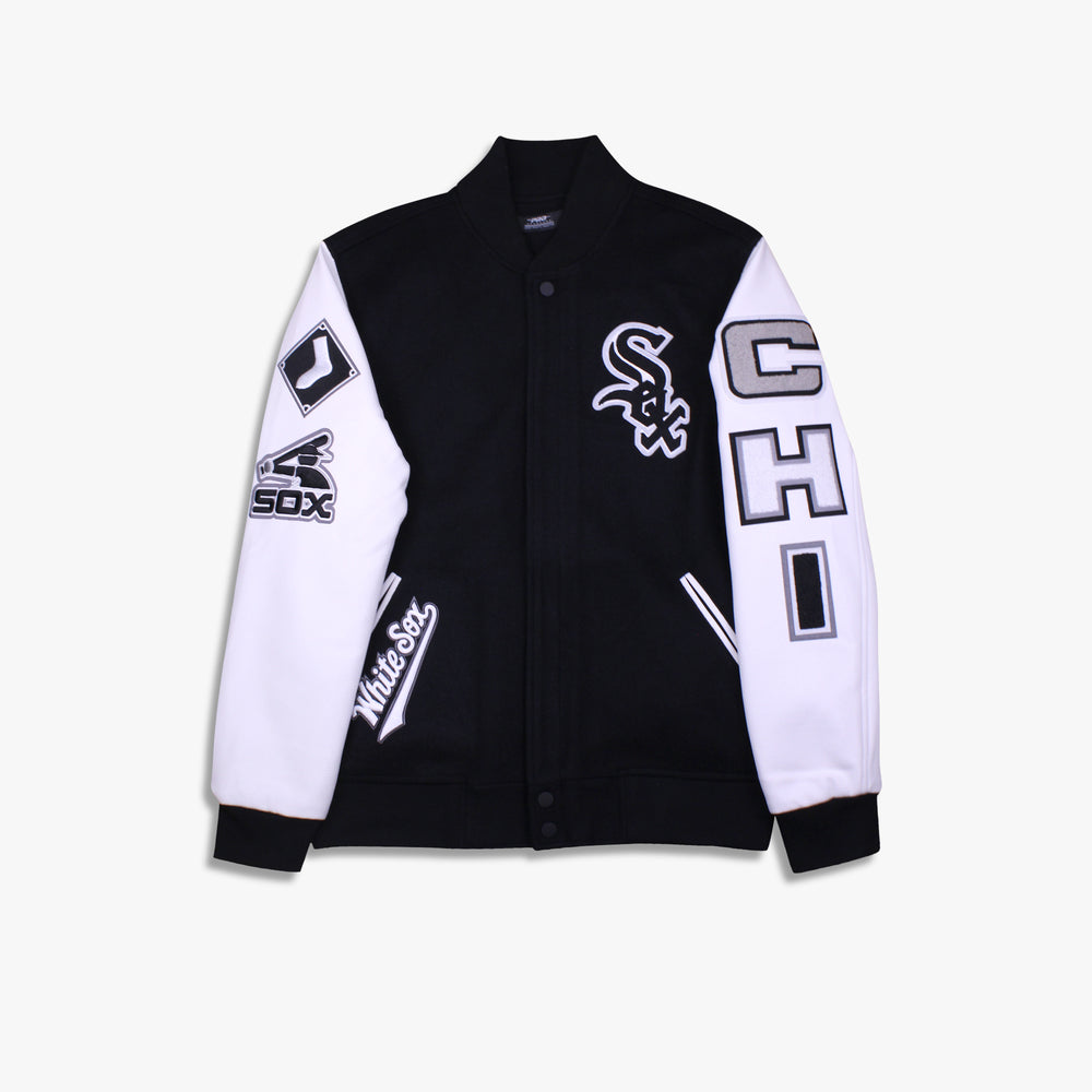 Men's Pro Standard Chicago White Sox Classic Wool Varsity Jacket - Black/White
