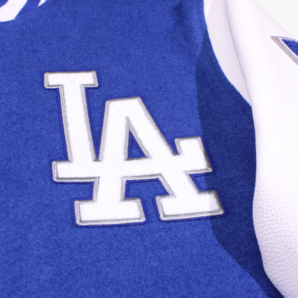 
                  
                    Men's Pro Standard LA Dodgers Script Tail Rib Wool Varsity Jacket - Blue/White
                  
                