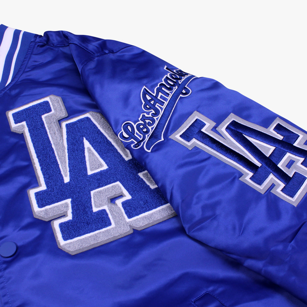 
                  
                    Men's Pro Standard Los Angeles Dodgers Mash Up Rib Satin Jacket - Dodger Blue
                  
                