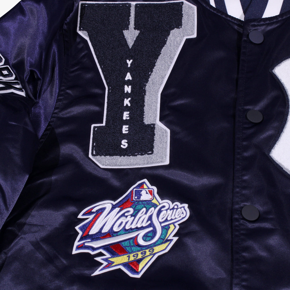 
                  
                    Men's Pro Standard New York Yankees Mashup Rib Satin Jacket - Midnight Navy
                  
                