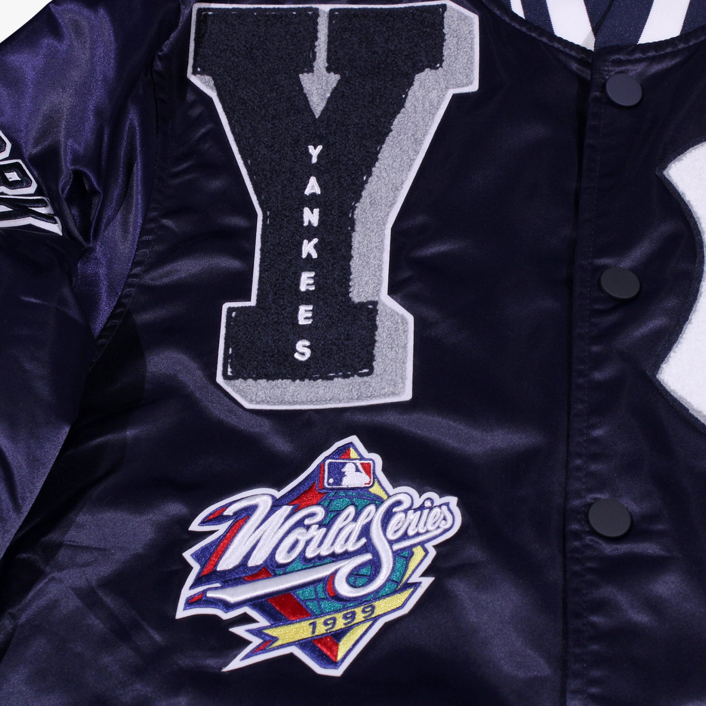 
                  
                    Men's Pro Standard New York Yankees Mashup Rib Satin Jacket - Midnight Navy
                  
                