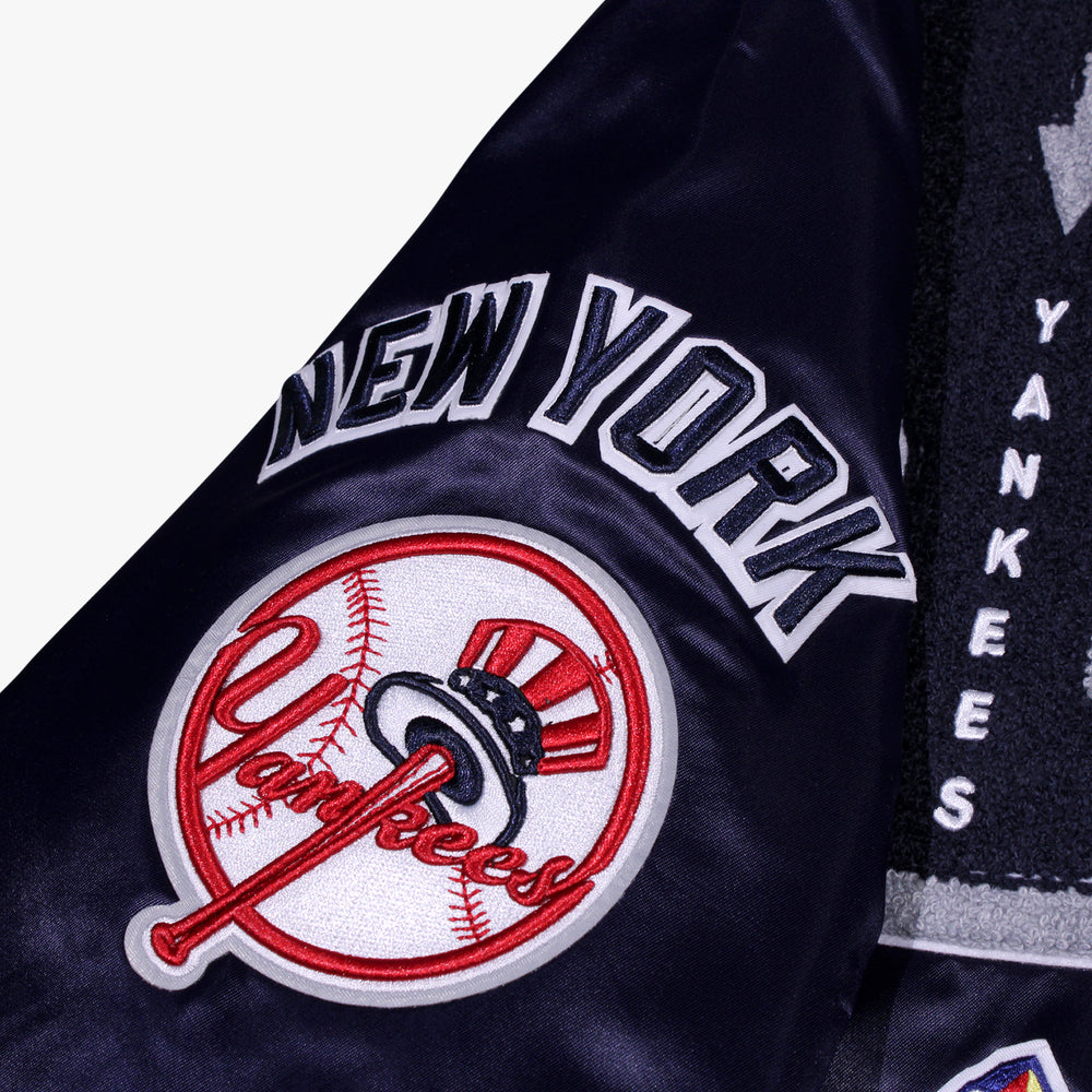 
                  
                    Men's Pro Standard New York Yankees Mashup Rib Satin Jacket - Midnight Navy
                  
                