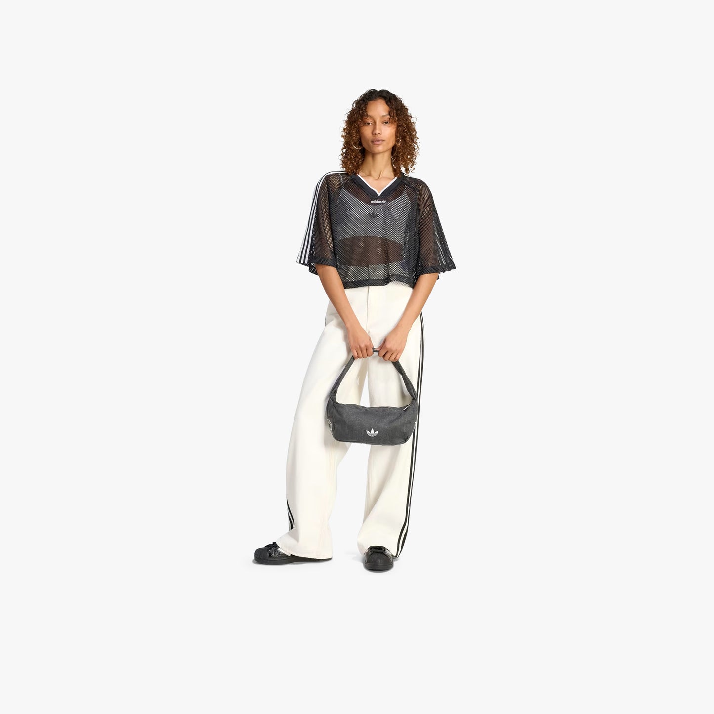 
                  
                    Women's Adidas Mesh Short Sleeve Tee - 'Black'
                  
                