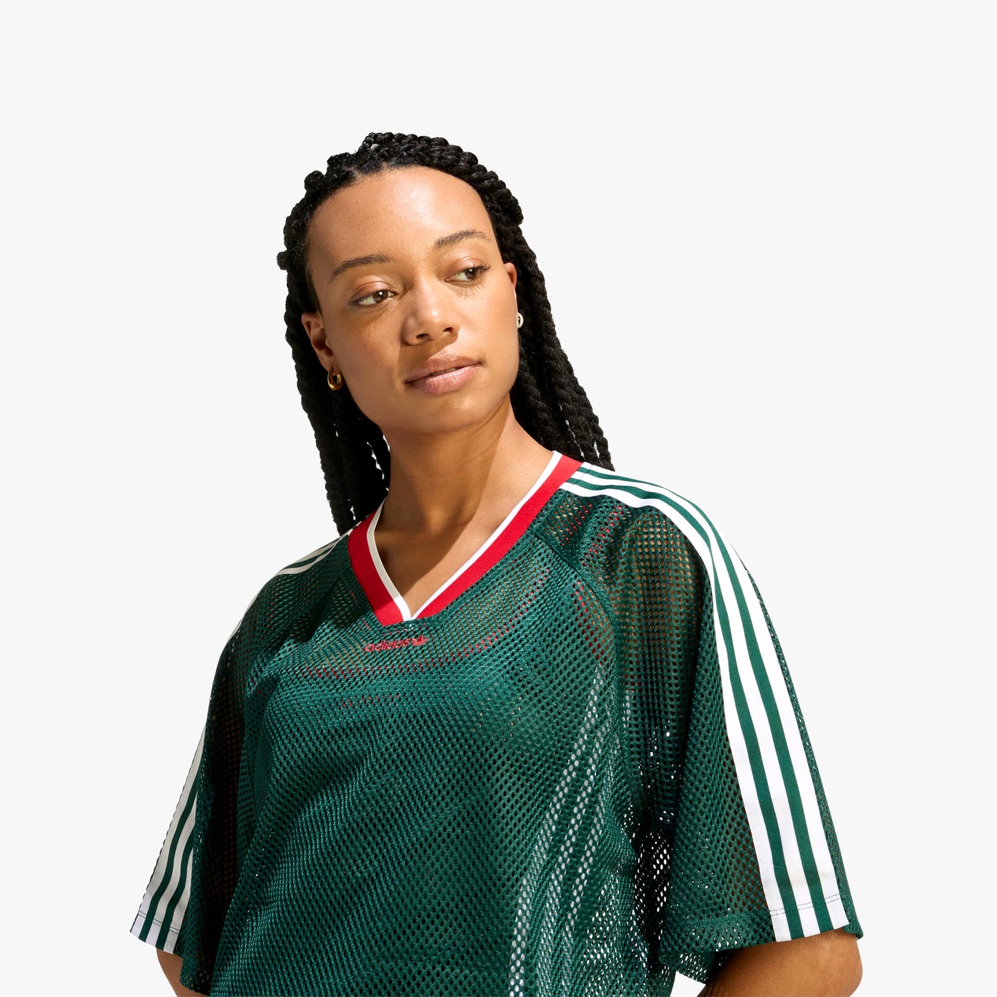
                  
                    Women's Adidas Mesh Short Sleeve Tee - 'Collegiate Green'
                  
                