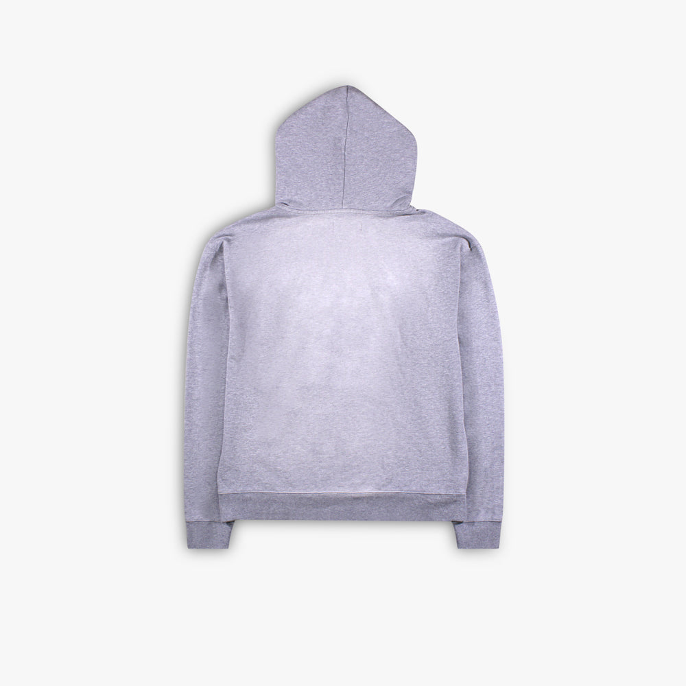 Men's PURPLE Brand French Terry Painted Wordmark Hoodie - Heather Grey