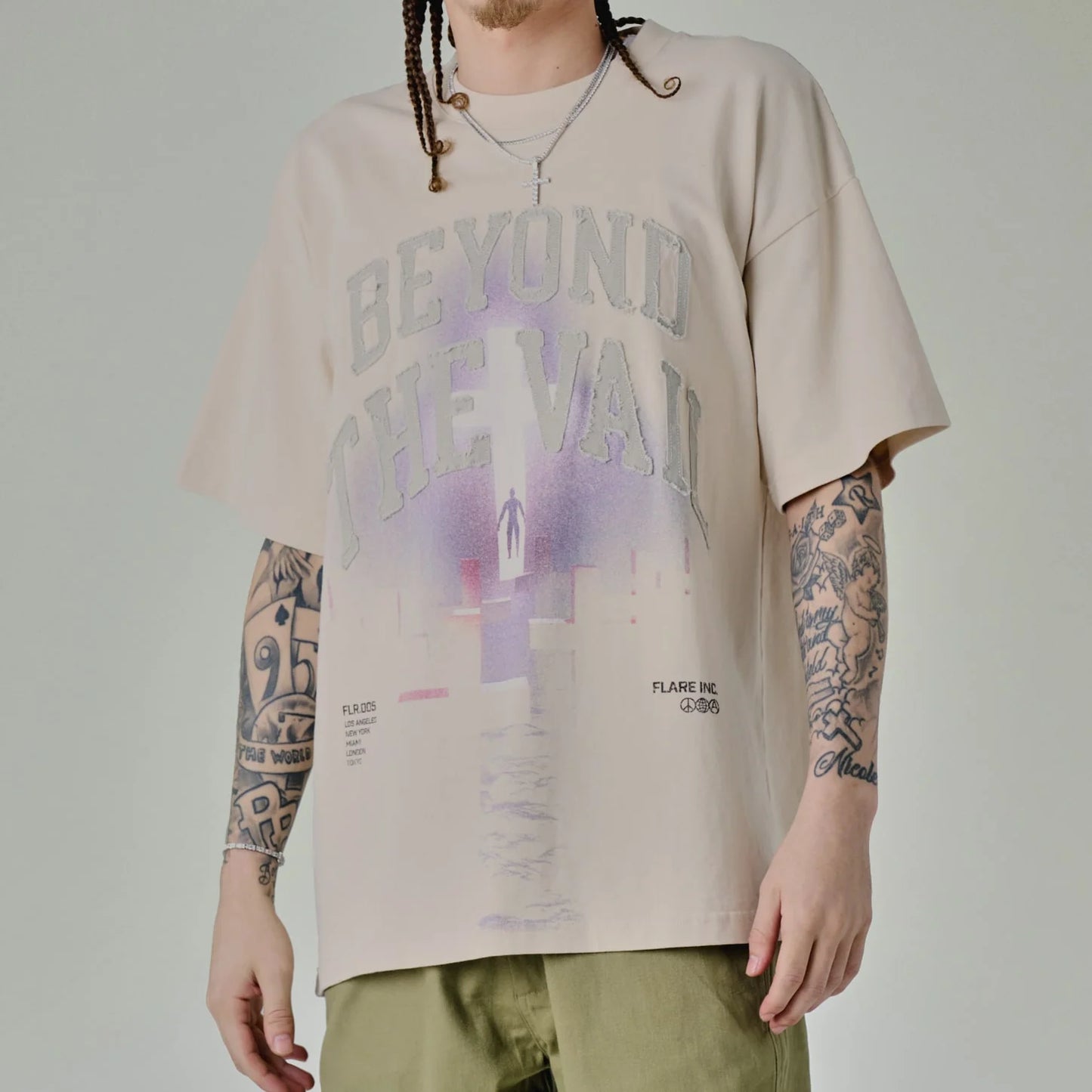 
                  
                    Men's Flare Rapture T-Shirt - 'Cement'
                  
                