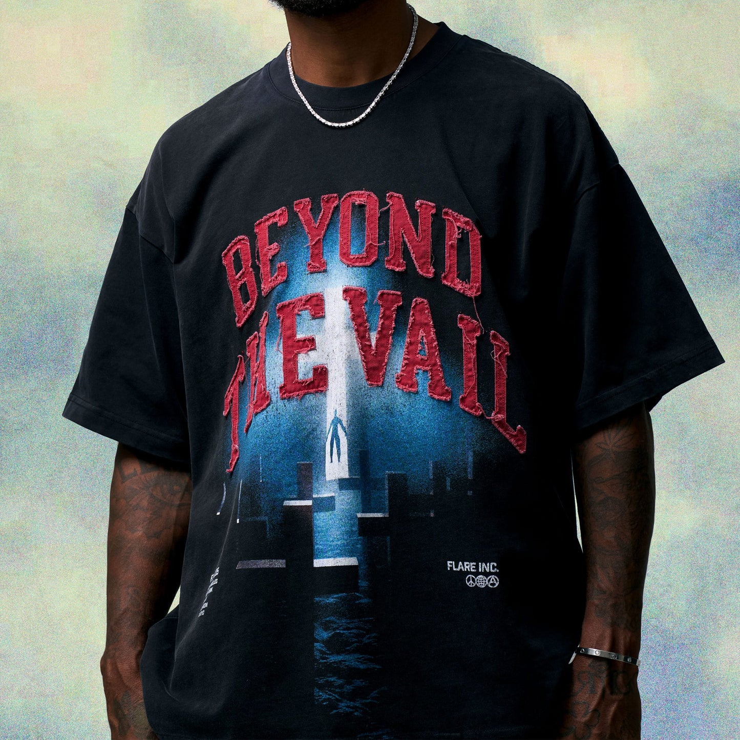 
                  
                    Men's Flare Rapture T-Shirt - 'Washed Black'
                  
                