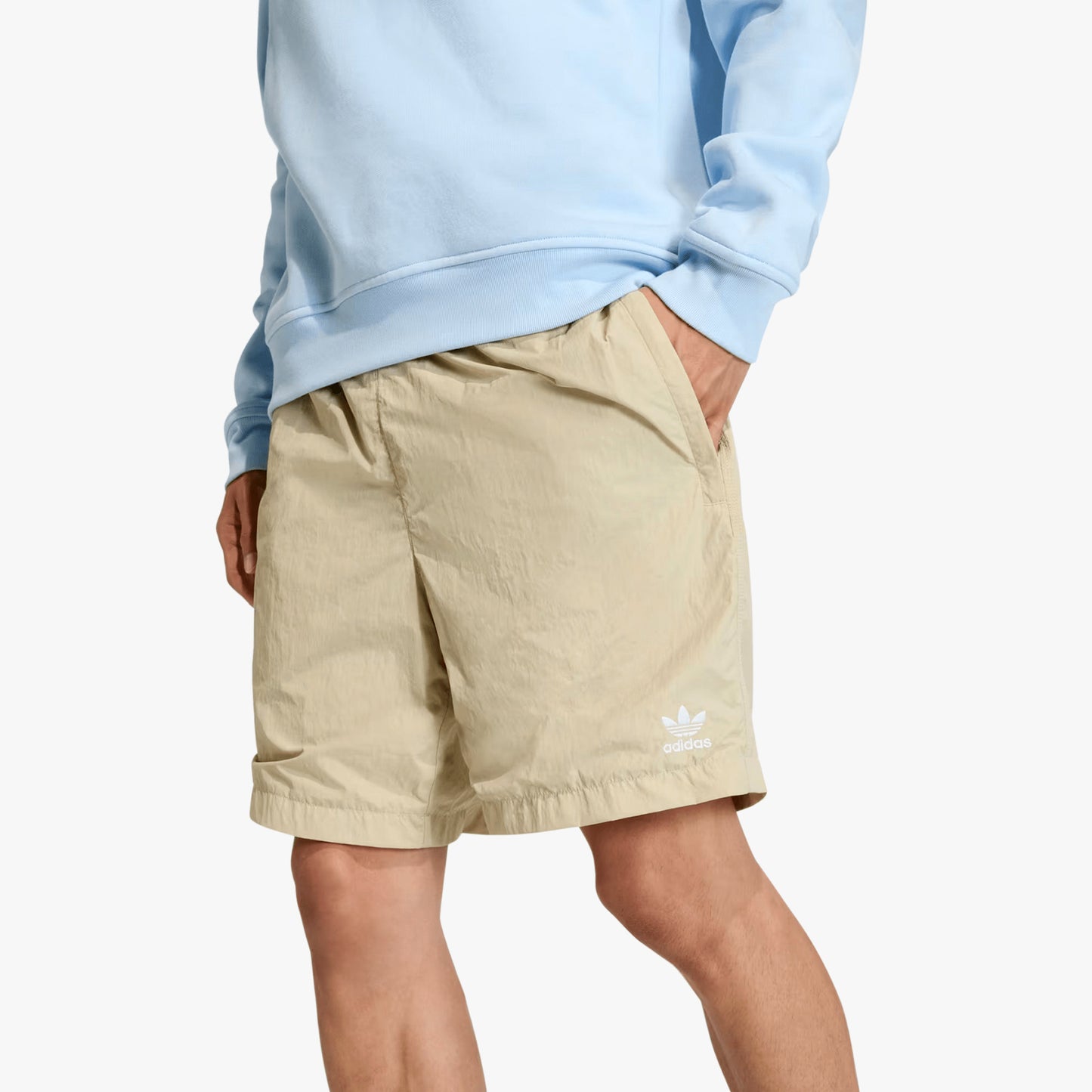 
                  
                    Men's Adidas Trefoil Essentials Woven Shorts - 'Stone Khaki'
                  
                